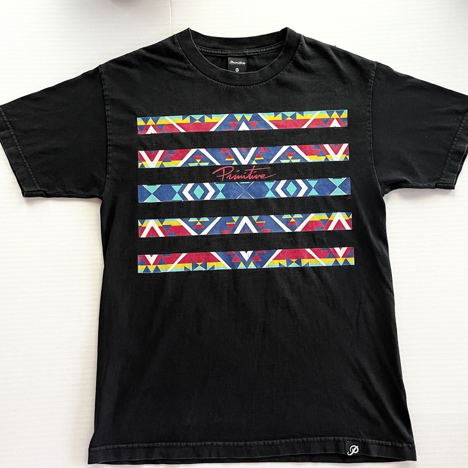 Primitive Brand Aztec Graphic Tee T Shirt Skateboarding Size Medium M